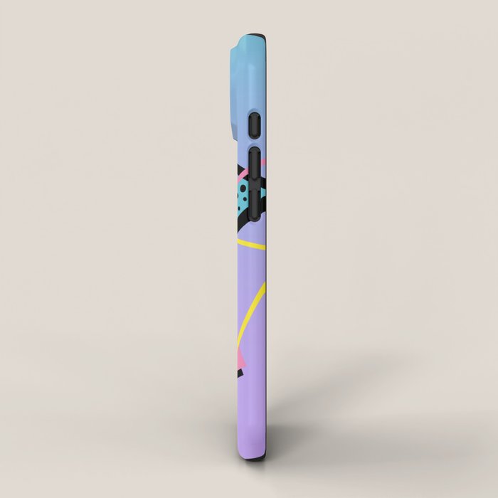 Memphis pattern 93 - 80s / 90s Retro iPhone Case Gallery Image 2