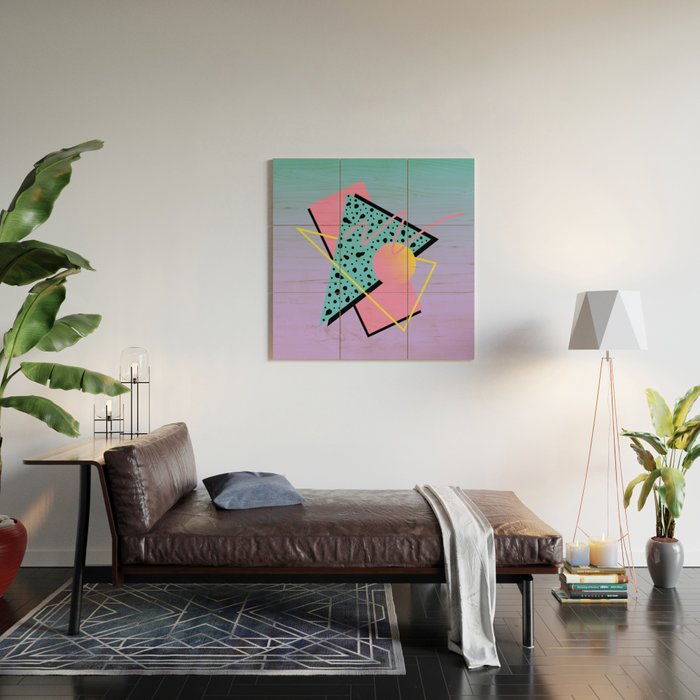 Memphis pattern 93 - 80s / 90s Retro Wood Wall Art Gallery Image 2