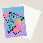 Memphis pattern 93 - 80s / 90s Retro Stationery Card Gallery Image 2