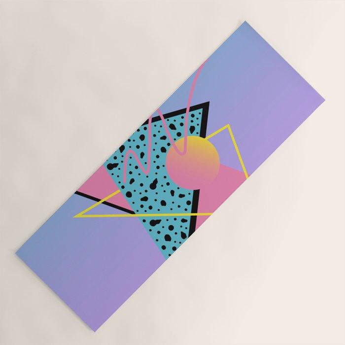 Memphis pattern 93 - 80s / 90s Retro Yoga Mat Gallery Image 1