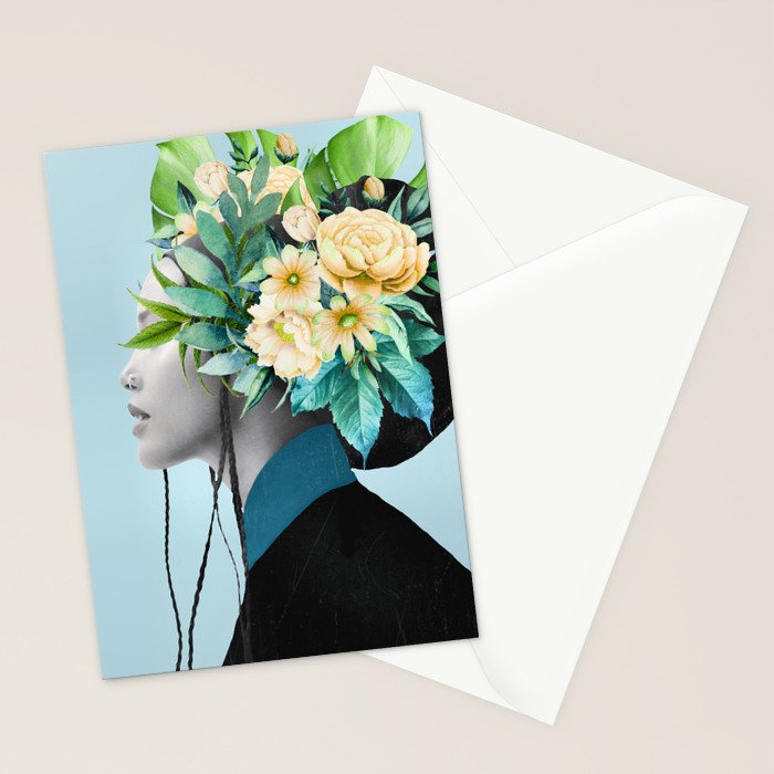 Tropical Girl 6 Stationery Card Gallery Image 2