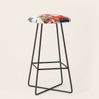 Dogs in the snow Christmas post nordic village Stool Gallery Image 1