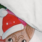 Dogs in the snow Christmas post nordic village Comforter Gallery Image 4