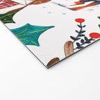 Dogs in the snow Christmas post nordic village Welcome Mat Gallery Image 2