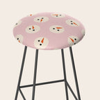 Minimalistic Festive Snowmen On Pink Stool Gallery Image 2