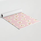 Minimalistic Festive Snowmen On Pink Yoga Mat Gallery Image 2