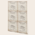 Foosball Table Patent - Foosball Player Game Room Art - Antique Wallpaper Gallery Image 2