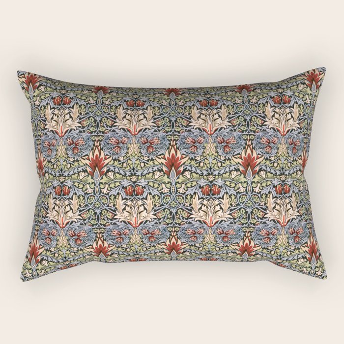 Snakeshead by William Morris Rectangular Pillow Gallery Image 2