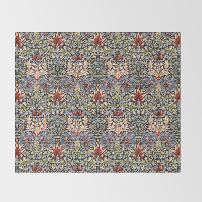 Snakeshead by William Morris Throw Blanket Gallery Image 2