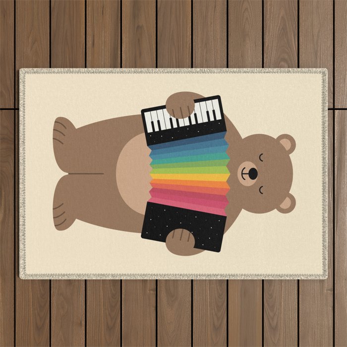Star Accordionist Outdoor Rug Gallery Image 1