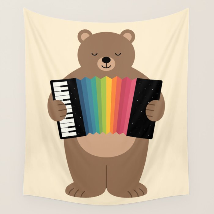Star Accordionist Wall Tapestry Gallery Image 4