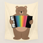 Star Accordionist Wall Tapestry Gallery Image 4