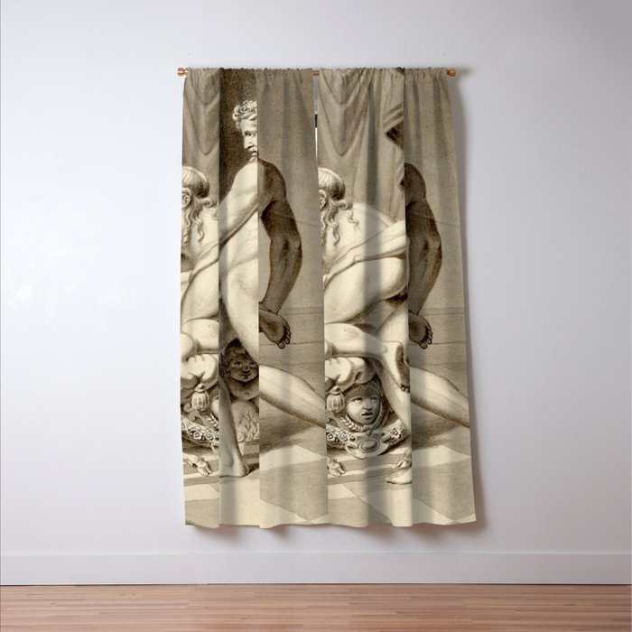 Jean Frédéric Maximilien de Waldeck Erotic Lovers II Window Curtain Gallery Image 3