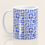 Vintage marine seashell mosaic art pattern Coffee Mug Gallery Image 3