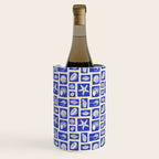Vintage marine seashell mosaic art pattern Wine Chiller Gallery Image 1