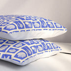 Vintage marine seashell mosaic art pattern Pillow Sham Gallery Image 3
