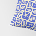 Vintage marine seashell mosaic art pattern Pillow Sham Gallery Image 4