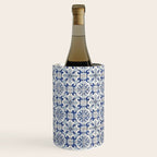 Portuguese tiles pattern blue Wine Chiller Gallery Image 3