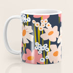 Groovy Flowers retro pattern Coffee Mug Gallery Image 3