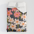 Groovy Flowers retro pattern Comforter Gallery Image 6