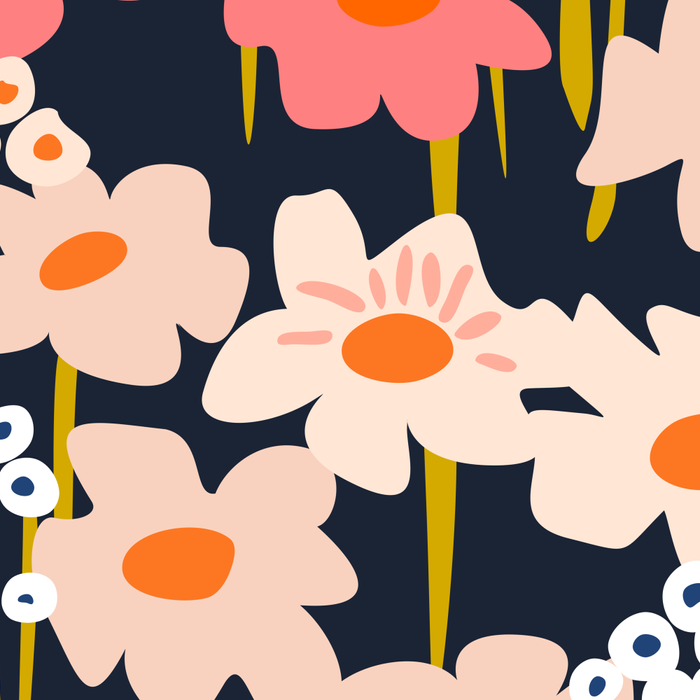 Groovy Flowers retro pattern Coffee Mug Gallery Image 2