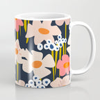Groovy Flowers retro pattern Coffee Mug Gallery Image 1