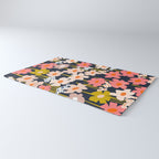 Groovy Flowers retro pattern Rug Gallery Image 3
