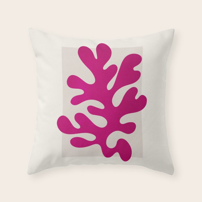Wine: Matisse Color Series II | Mid-Century Edition Throw Pillow Gallery Image 1