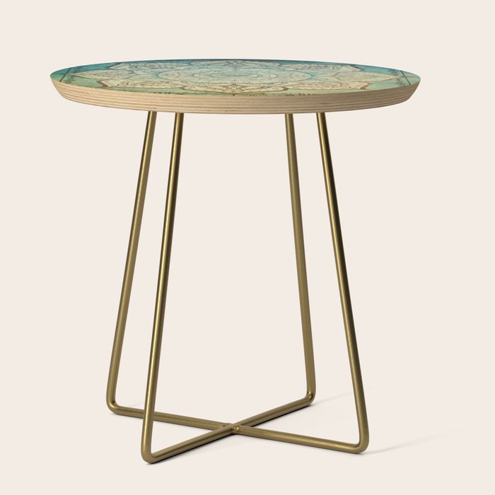 Faded Bohemian Mandala Side Table Gallery Image 1