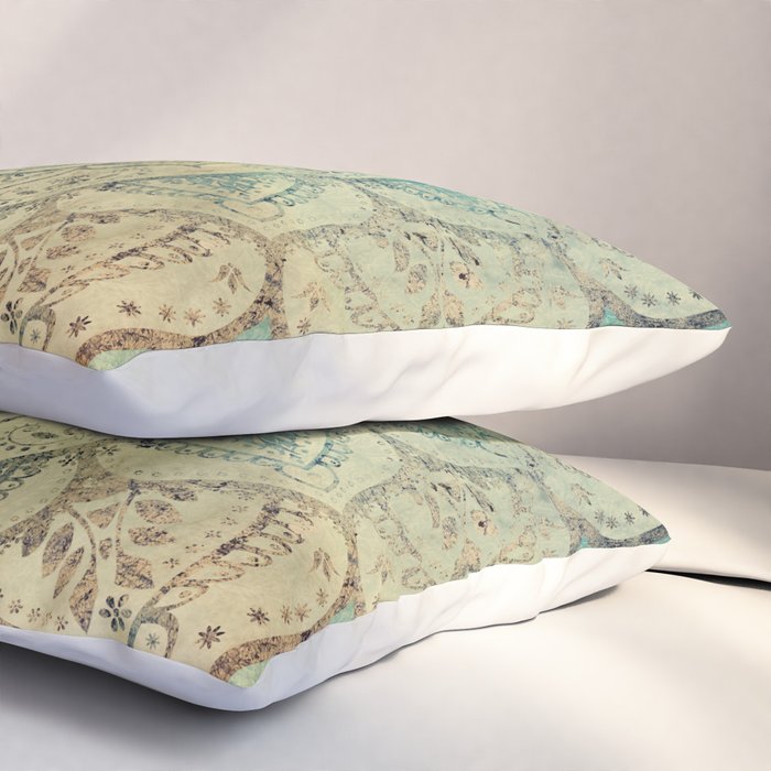 Faded Bohemian Mandala Pillow Sham Gallery Image 3