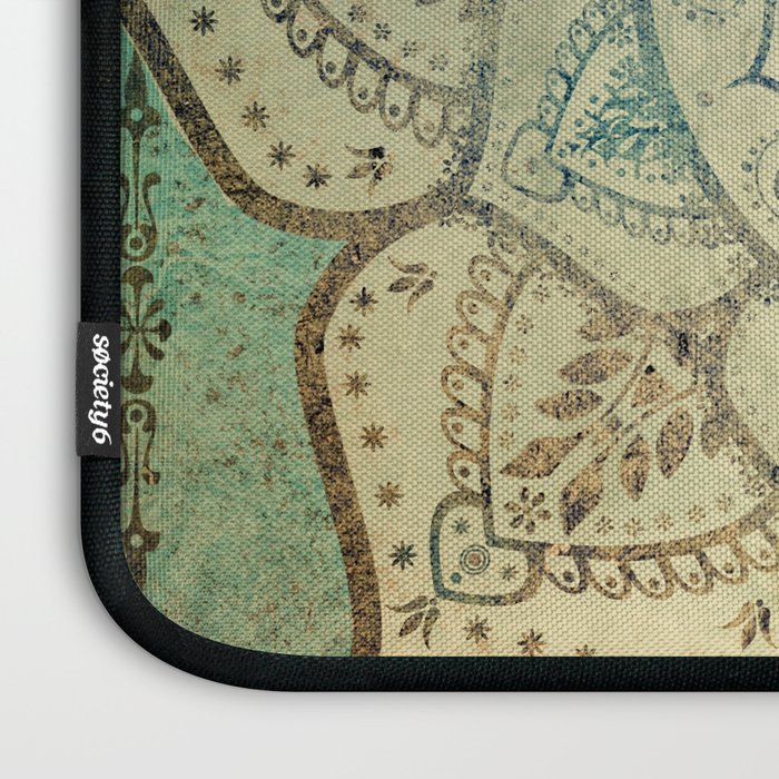 Faded Bohemian Mandala Laptop Sleeve Gallery Image 3