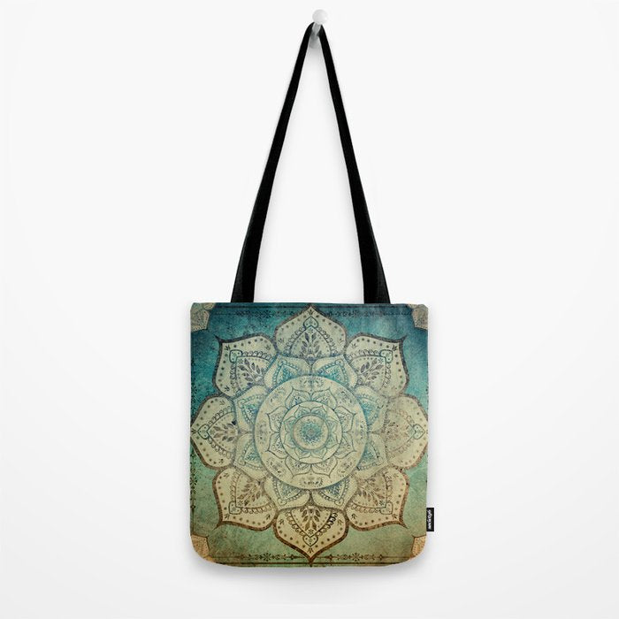 Faded Bohemian Mandala Tote Bag Gallery Image 2