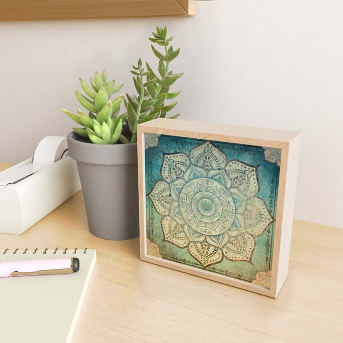 Faded Bohemian Mandala Mini Art Print Gallery Image 2