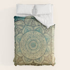 Faded Bohemian Mandala Duvet Cover Gallery Image 6