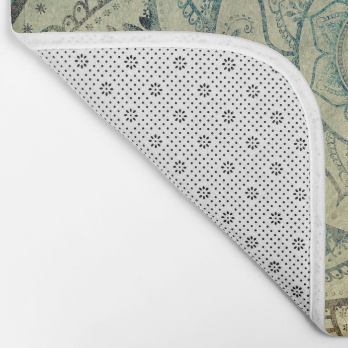 Faded Bohemian Mandala Bath Mat Gallery Image 2