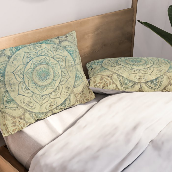 Faded Bohemian Mandala Pillow Sham Gallery Image 2
