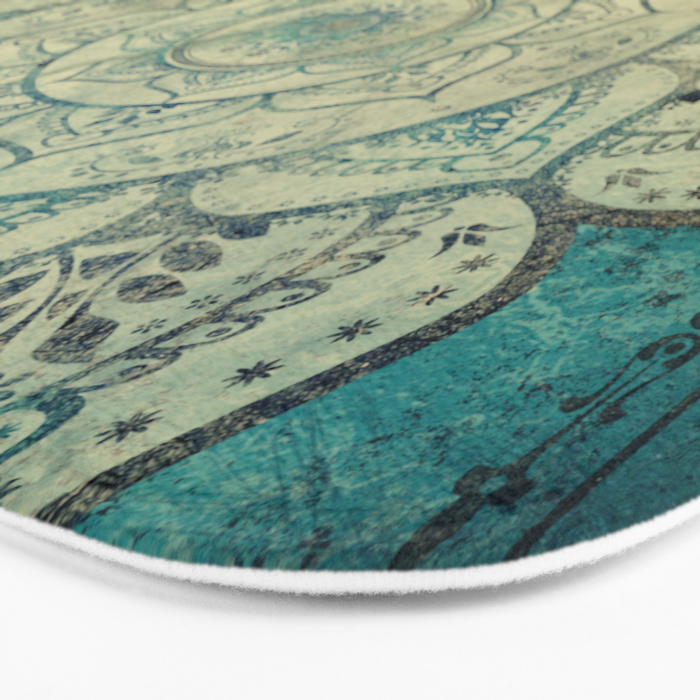 Faded Bohemian Mandala Bath Mat Gallery Image 3