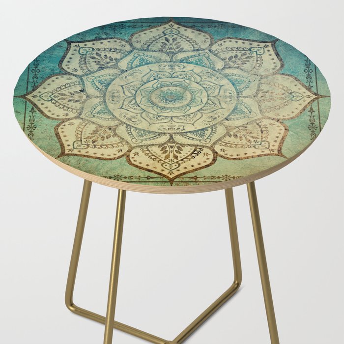 Faded Bohemian Mandala Side Table Gallery Image 2