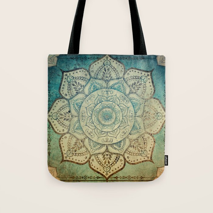 Faded Bohemian Mandala Tote Bag Gallery Image 1