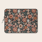 70s flowers - 70s, retro, spring, floral, florals, floral pattern, retro flowers, boho, hippie, earthy, muted Laptop Sleeve Gallery Image 1