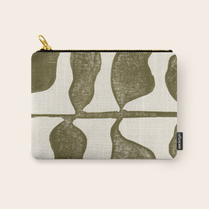 Linocut Plant Carry All Pouch Gallery Image 1