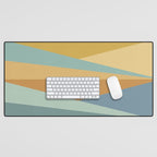 Geometric Triangles XIII Retro Summer Desk Mat Gallery Image 1