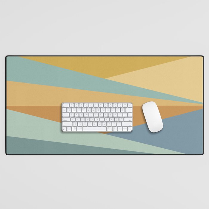 Geometric Triangles XIII Retro Summer Desk Mat Gallery Image 1