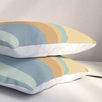 Geometric Triangles XIII Retro Summer Pillow Sham Gallery Image 3