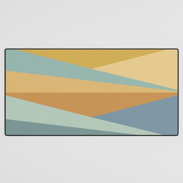 Geometric Triangles XIII Retro Summer Desk Mat Gallery Image 3