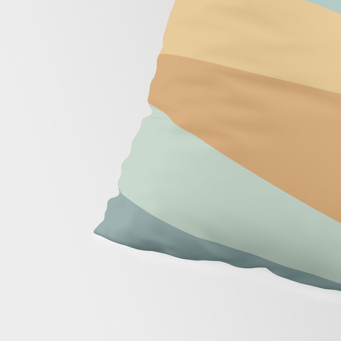 Geometric Triangles XIII Retro Summer Pillow Sham Gallery Image 4