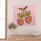 Virgo Cherries Wall Tapestry Gallery Image 2
