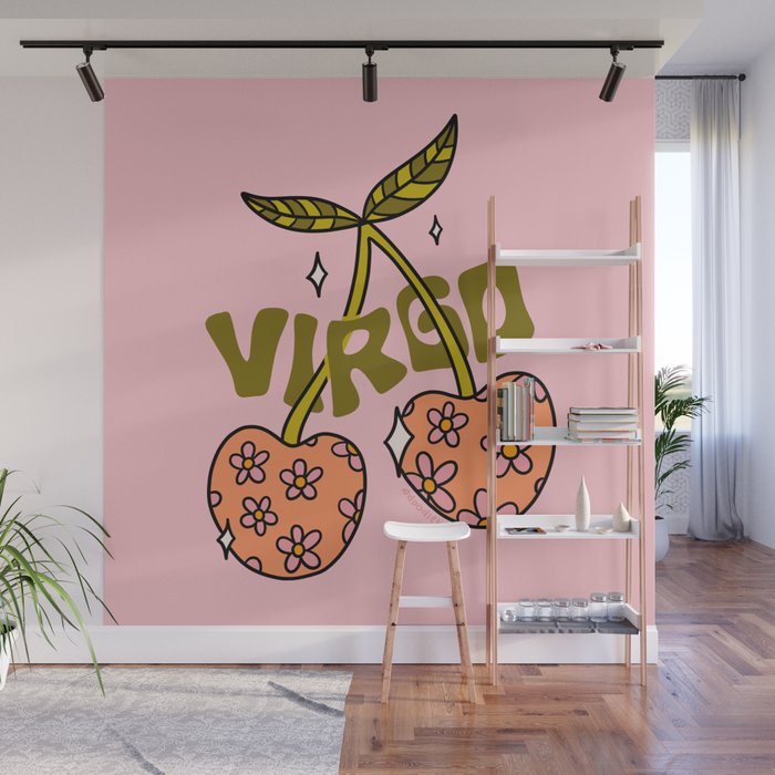 Virgo Cherries Wall Mural Gallery Image 1