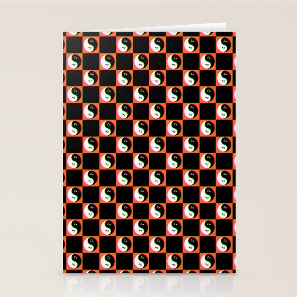 Spooky Yin Yang 3D Print Stationery Card Gallery Image 1