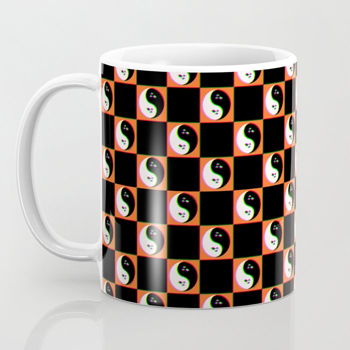 Spooky Yin Yang 3D Print Coffee Mug Gallery Image 3